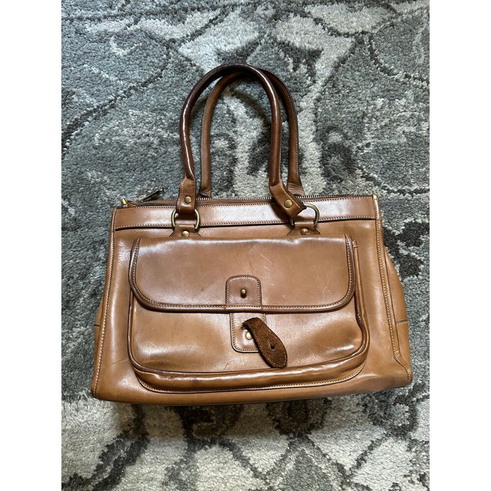 Vintage Ghurka Marley Hodgson No.9 The Runabout Bag Leather brown 14x10”